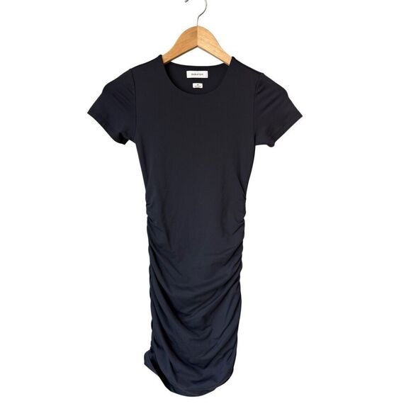 Aritzia Babaton Black Contour Ruched Mini Dress Size XS - Picture 8 of 10